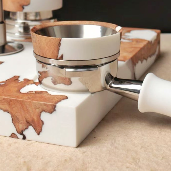 Handmade High-Class 58MM Coffee Tools Set (Distributor+Portafilter+Dosing Funnel)