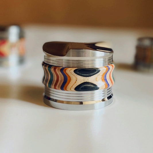 58MM Skateboard Wood 2 in 1 Espresso Tamper and Distribution Tool