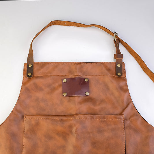 New Design PU+Leather Barista Apron MT021