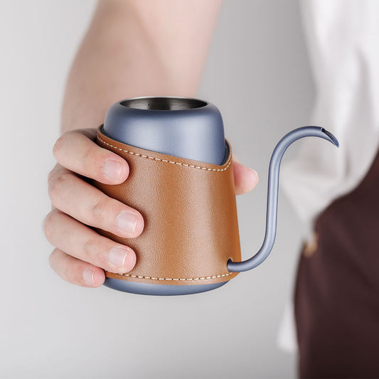 Gooseneck Handleless Coffee Kettle With Leather Case MT010